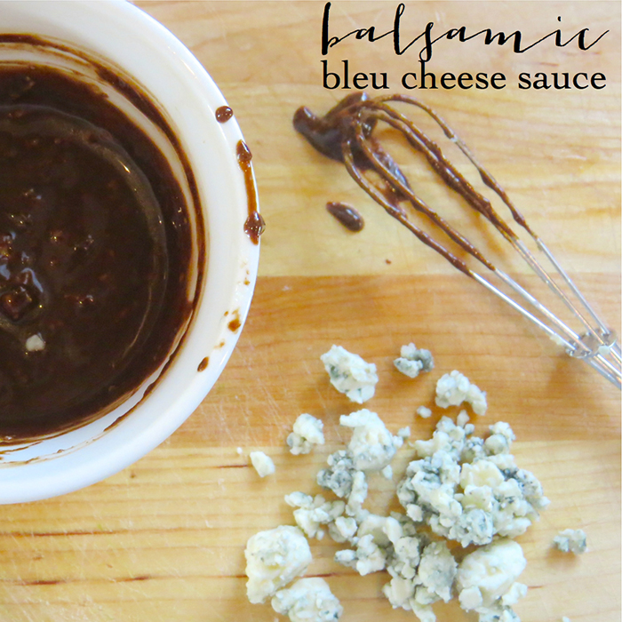 balsamic bleu cheese glaze