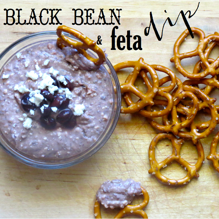black bean & feta dip